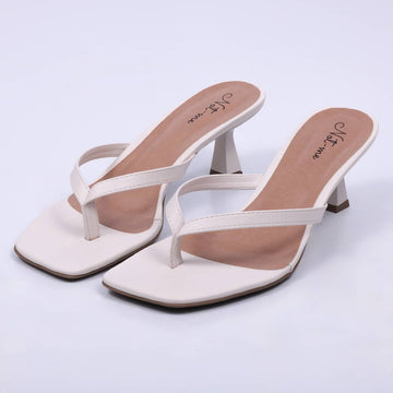 Madrid - Tamanco Feminino Chinelo De Dedo Off-White