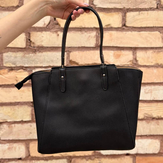 Liz - Bolsa Feminina Shopper Estruturada Preta