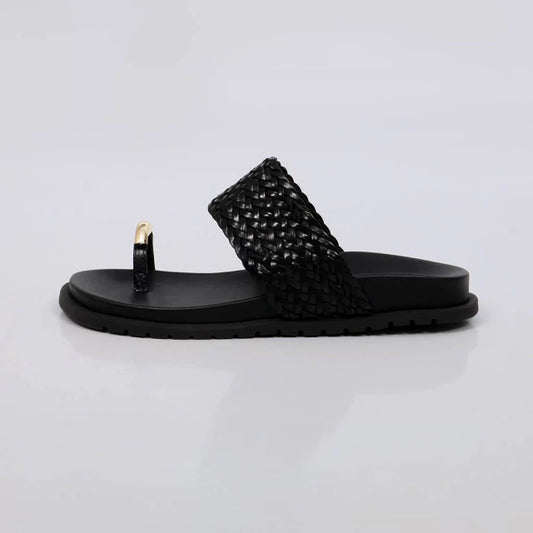 Moana - Papete Feminina Anatômica Tira Tramada Dedo Preto