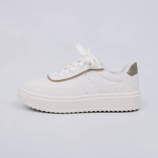 Vancouver - Tênis Feminino Casual Plataforma Branco/Verde