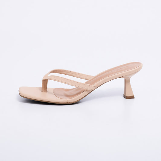 Madrid - Tamanco Feminino Chinelo De Dedo Amendoa