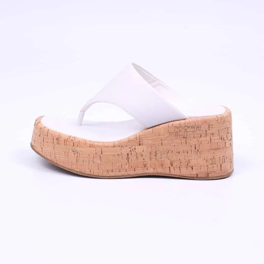 Bahamas - Tamanco Feminino Plataforma De Dedo Branco