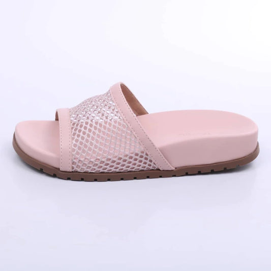 Rio - Papete Feminina Anatômica Tela Bico Redondo Rosa