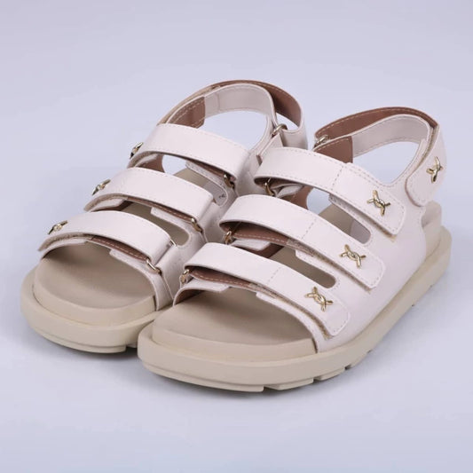 Ruth - Papete Not-me Anatômica Velcro Off-White