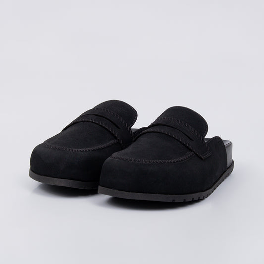 Nepal - Clog Feminino Aplicação Frontal Solado Anatômico Preto