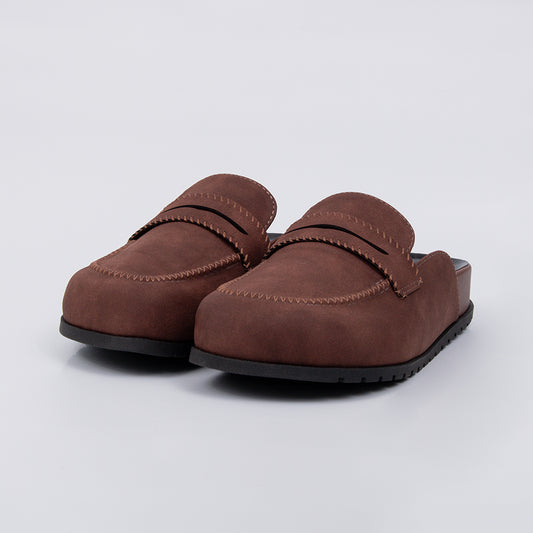 Nepal - Clog Feminino Aplicação Frontal Solado Anatômico Marrom