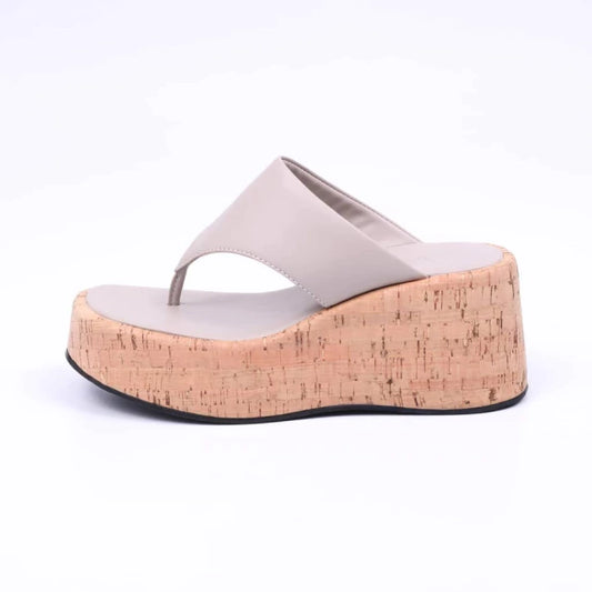 Bahamas - Tamanco Feminino Plataforma De Dedo Cinza