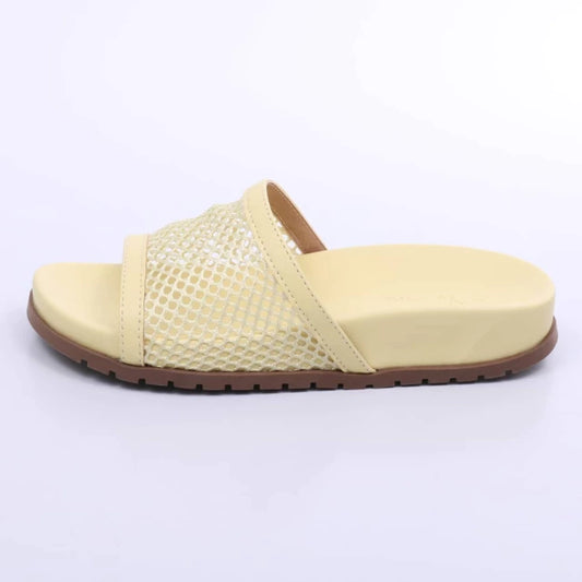 Rio - Papete Feminina Anatômica Tela Bico Redondo Amarela