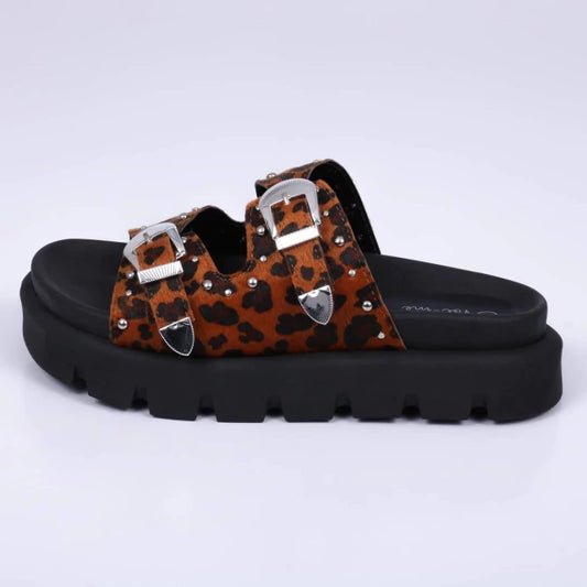 Elis - Birken Feminina Tratorada Fivela Onça Animal Print