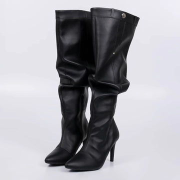 Madonna - Bota Feminina Aplicação Bico Fino Preto