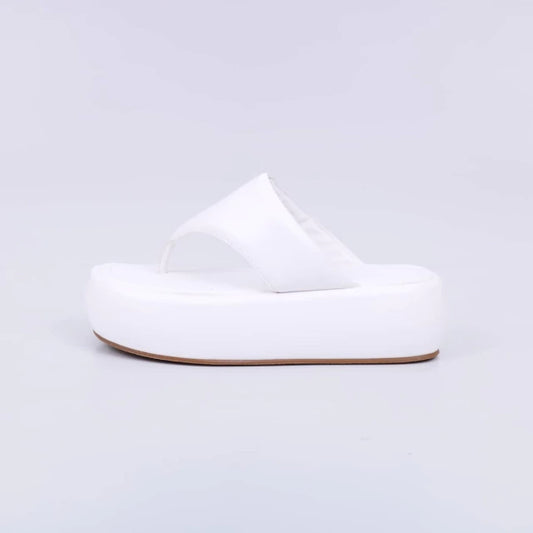 Anne - Chinelo Feminino Plataforma De Dedo Branco