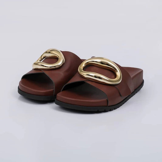 Tóquio - Papete feminina anatômica aplicação marrom