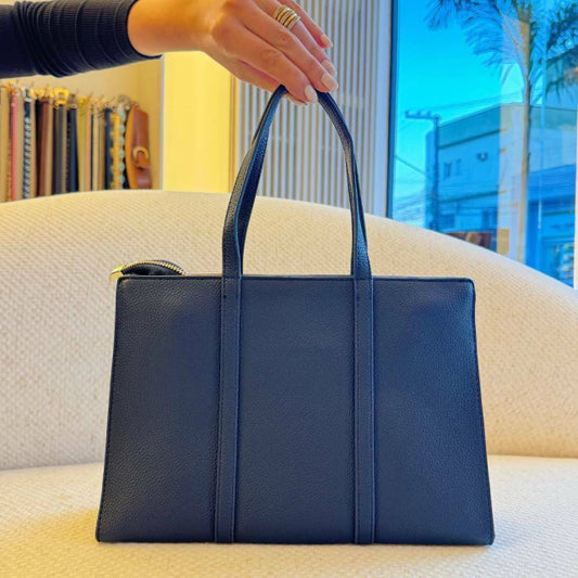 Dallas - Bolsa Feminina Tote com Alça Tiracolo Azul