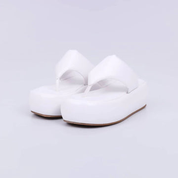 Anne - Chinelo Feminino Plataforma De Dedo Branco