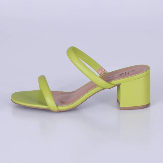 Bless - Tamanco Feminino Salto Grosso Verde