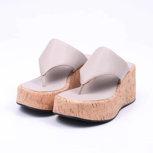 Bahamas - Tamanco Feminino Plataforma De Dedo Cinza