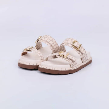 Malibu - Birken Feminina Anatômica Aplicação Off-White