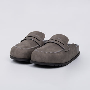 Nepal - Clog Feminino Aplicação Frontal Solado Anatômico Cinza