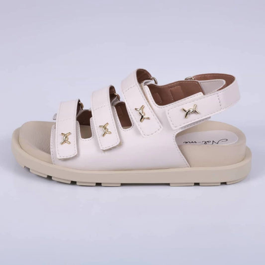 Ruth - Papete Not-me Anatômica Velcro Off-White