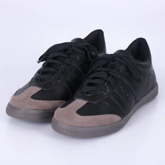 Senna - Tênis Feminino Cadarço Camurça Cinza/Preto