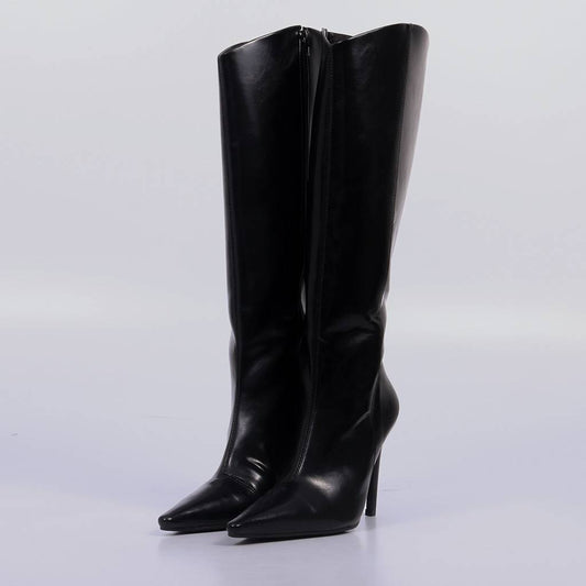 Paris – Bota Feminina Cano Alto Salto Fino Preto
