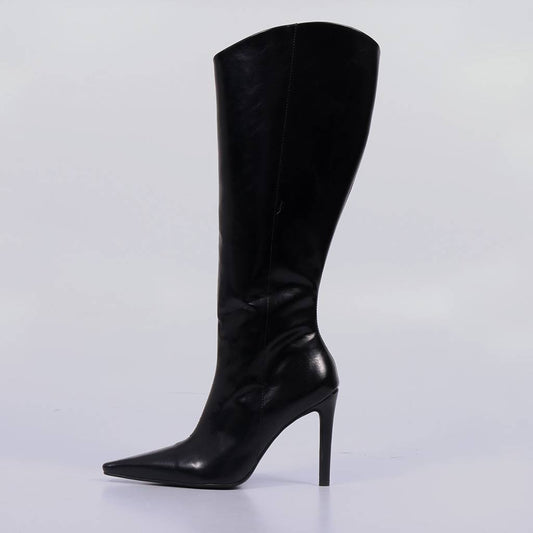 Paris – Bota Feminina Cano Alto Salto Fino Preto
