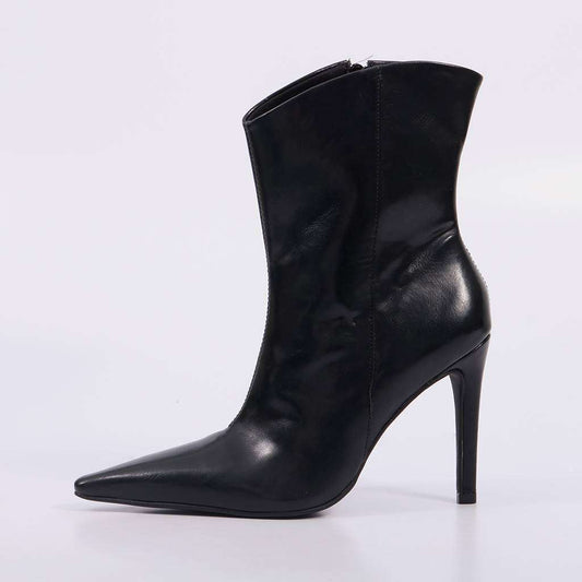 Gisele – Bota Feminina Cano Médio Salto Alto Preto