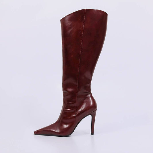 Paris – Bota Feminina Cano Alto Salto Fino Hibisco