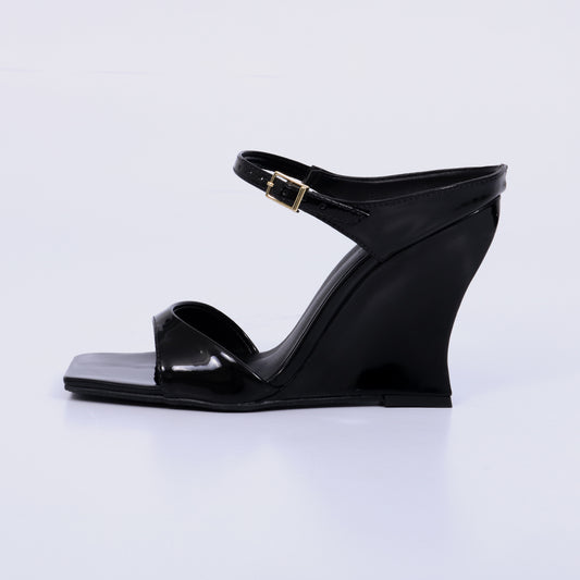 Zaia – Tamanco Feminino Anabela Preto