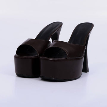 Liz – Tamanco Feminino Plataforma Salto Alto Meia Pata Rocha