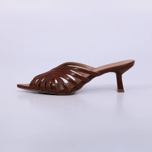 Manu – Mule Feminino Tiras Vazadas com Salto Fino New Whisk