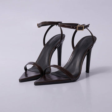 Lara – Sandália Feminina Slingback Salto Alto Rocha