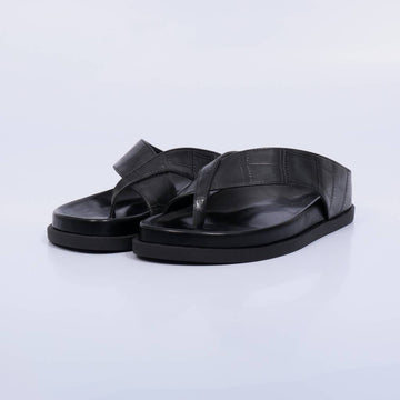 Bali – Chinelo Feminino Slide de Dedo Texturizado Preto