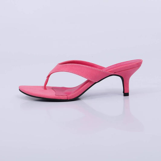Tessa – Tamanco Feminino de Dedo Salto Baixo Rosa
