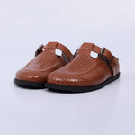 Gabi – Clog Feminino Fivela Vazado Caramelo