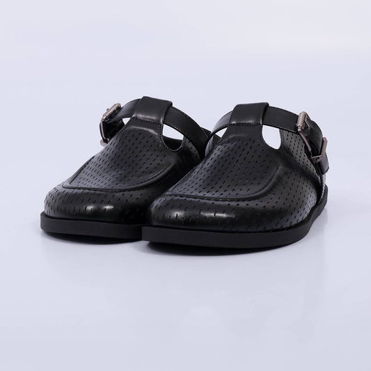 Gabi – Clog Feminino Fivela Vazado Preto