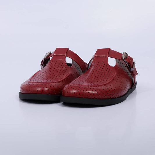 Gabi – Clog Feminino Fivela Vazado Malbec