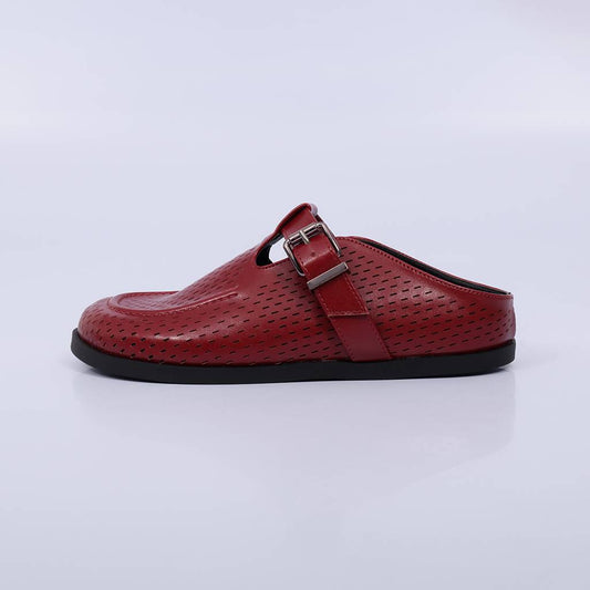 Gabi – Clog Feminino Fivela Vazado Malbec