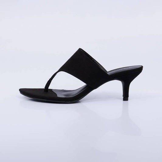Milena – Tamanco Feminino de Dedo Salto Baixo Preto