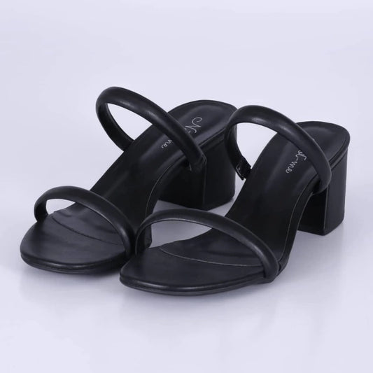 Bless - Tamanco Feminino Salto Grosso Preto
