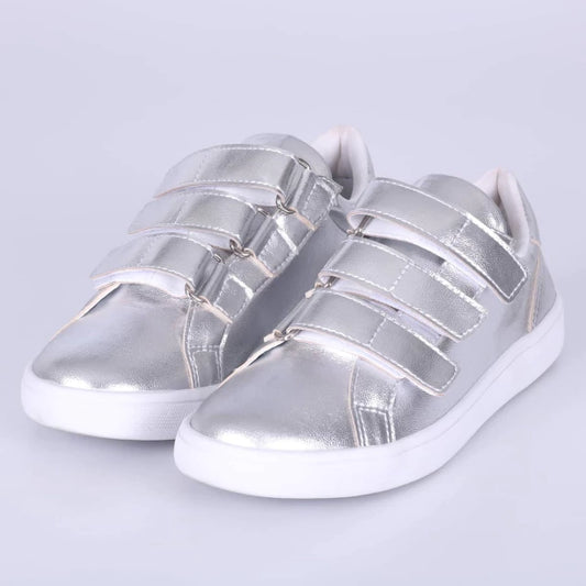 Lana - Tênis Feminino Velcro Prata