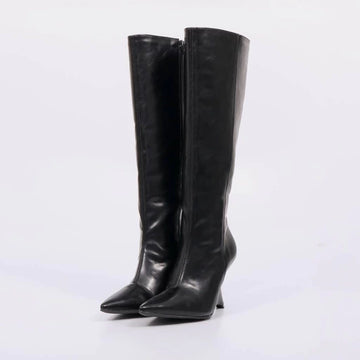 Kiara - Bota Feminina Over The Knee Salto Alto Sarja Preto