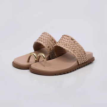 Moana - Papete Feminina Anatômica Tira Tramada Dedo Nude