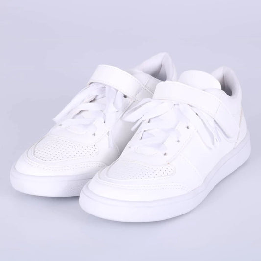 Mia - Tênis Feminino Cadarço Velcro Branco