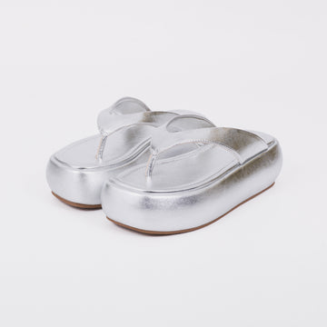 Pandora - Chinelo Feminino Plataforma Prata