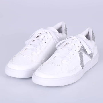 Kendra - Tênis Feminino Cadarço Brilho Branco