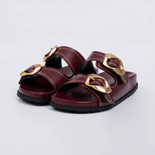 Niterói - Papete Feminina Anatômica Aplicação Tira Dupla Vermelho