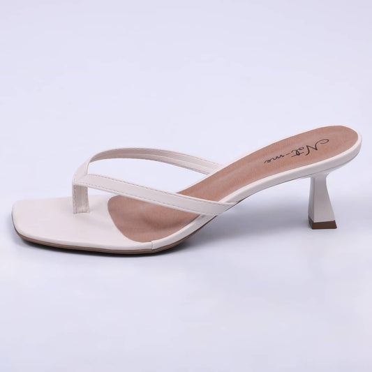 Madrid - Tamanco Feminino Chinelo De Dedo Off-White