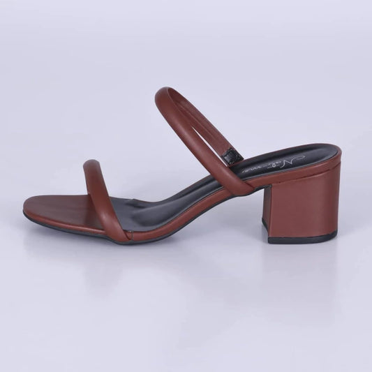 Bless - Tamanco Feminino Salto Grosso Marrom
