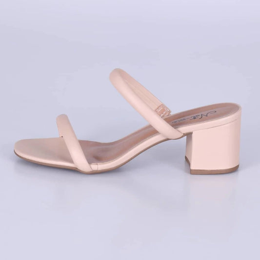 Bless - Tamanco Feminino Salto Grosso Nude